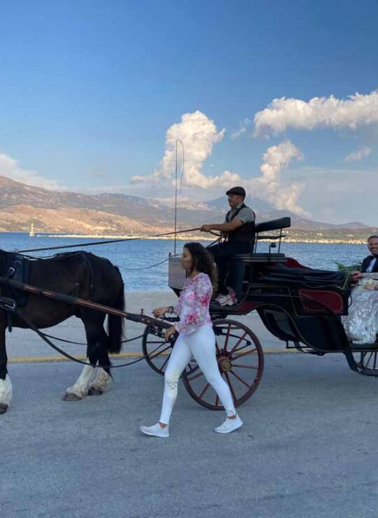 romantic horse ride